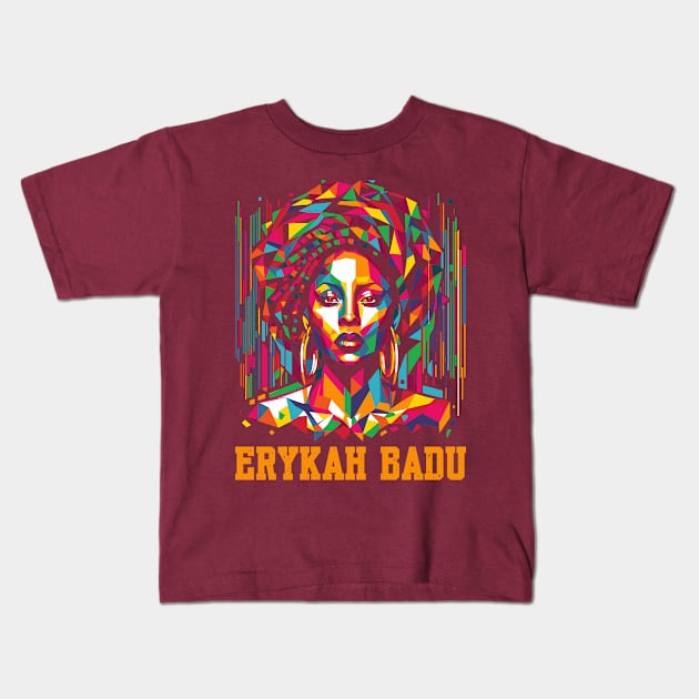 Erykah WPAP Kids T-Shirt by BAJAJU